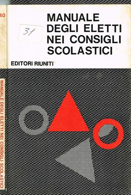 Manuale degli eletti nei consigli scolastici - copertina