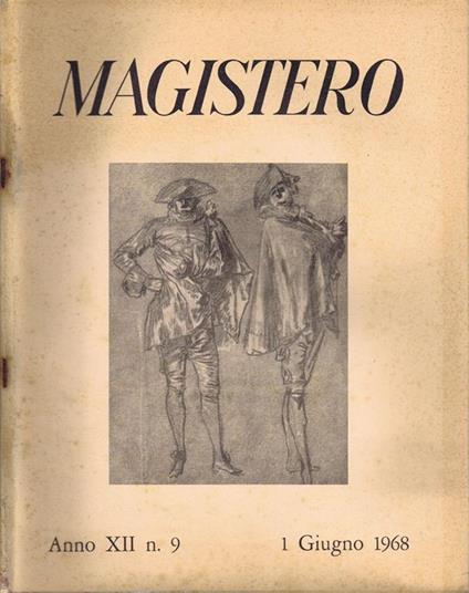 Magistero. Anno XII n. 9. 1 Giugno 1968 - copertina