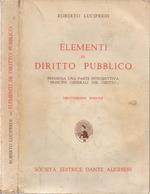 Elementi di Diritto Pubblico. Premessa una parte introduttiva \Principii generali del diritto\