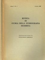 Rivista Di Storia Della Storiografia Moderna Anno I N. 1, 2. Quadrimestrale
