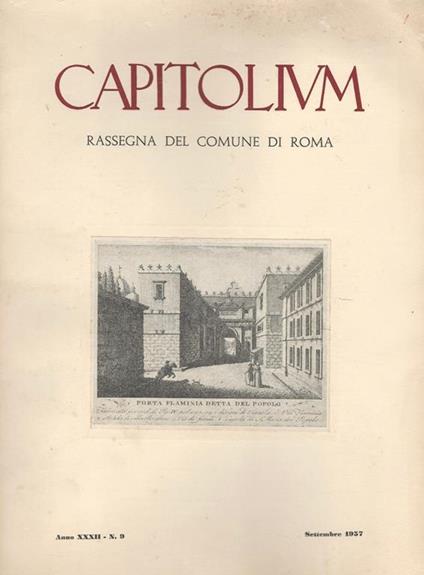 Capitolium. Rassegna del Comune di Roma - copertina