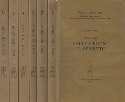 Musica Ieri e Oggi. Storia della musica - copertina