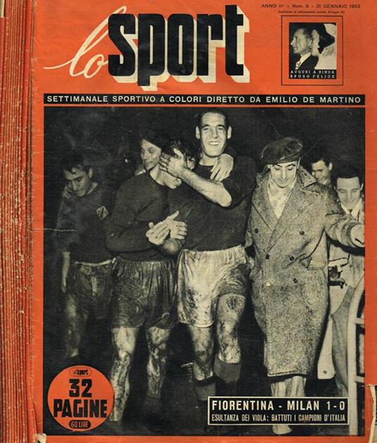 Lo Sport Anno Ii N.5-9-13-14-16-19-21-23-24-25-27-38-42-44. Settimanale Sportivo A Colori - Emilio De Martino - copertina