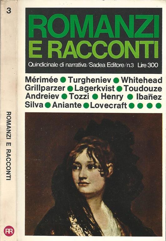 Romanzi e Racconti N. 3. Quindicinale di narrativa - copertina