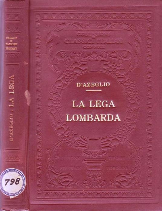 La Lega Lombarda - Massimo D'Azeglio - copertina