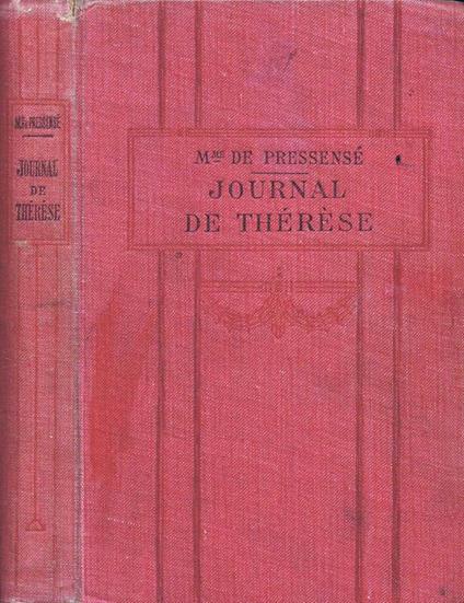 Le Journal de Thérèse - Élise de Pressensé - copertina