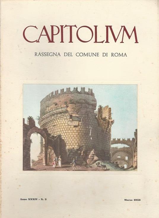 Capitolium. Rassegna del Comune di Roma - copertina