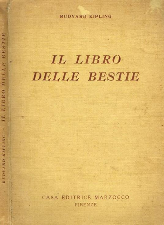 Il Libro Delle Bestie - Rudyard Kipling - copertina