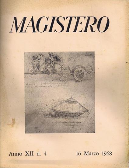 Magistero Anno XII N. 4 - 16 Marzo 1968 - copertina