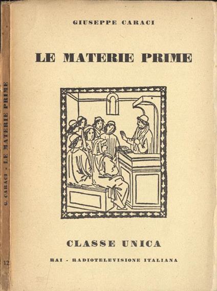Le materie prime - Giuseppe Caraci - copertina