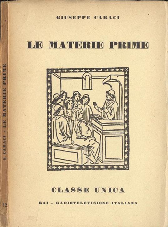 Le materie prime - Giuseppe Caraci - copertina