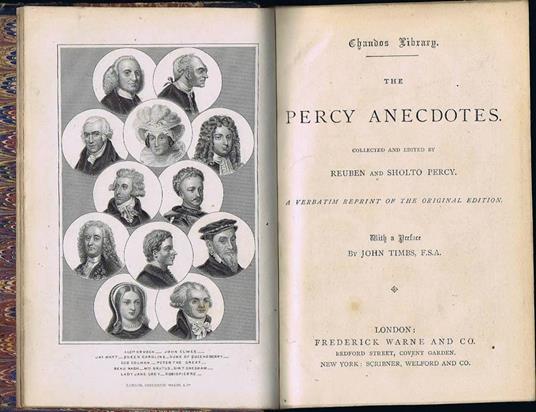 The Percy Anecdotes - Reuben Percy,Sholto Percy - copertina