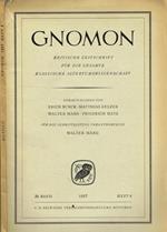 Gnomon. Kritische Zeitschrift Fur Die Gesamte Klassische Altertumswissenschaft. 29 Band Heft 4