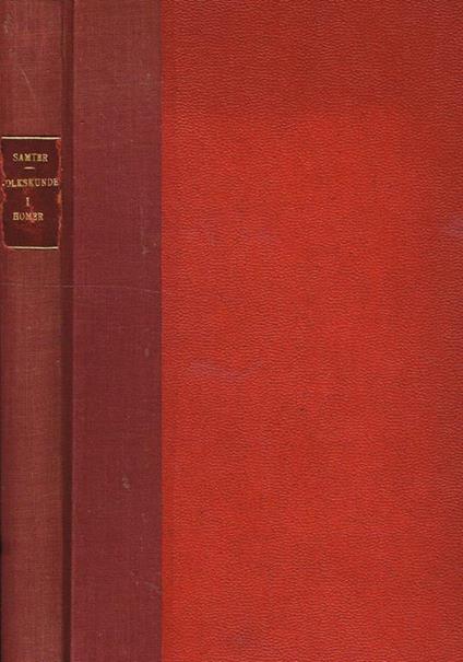 Volkskunde Im Altsprachlichen Unterricht Vol.I. Homer - copertina