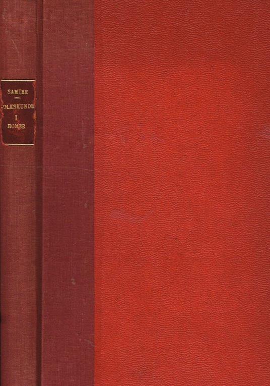 Volkskunde Im Altsprachlichen Unterricht Vol.I. Homer - copertina