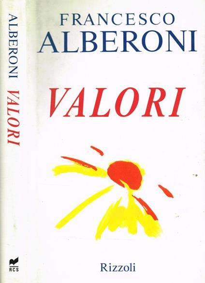 Valori - Francesco Alberoni - copertina