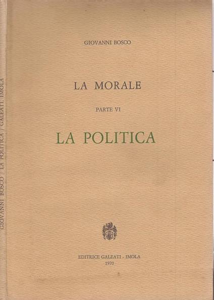 La politica - G. Bosco - copertina