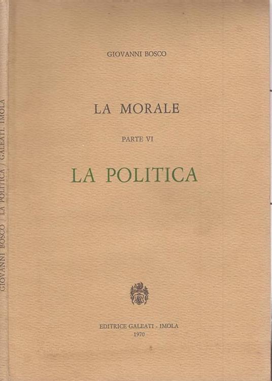 La politica - G. Bosco - copertina