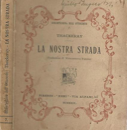 La Nostra Strada - William M. Thackeray - copertina