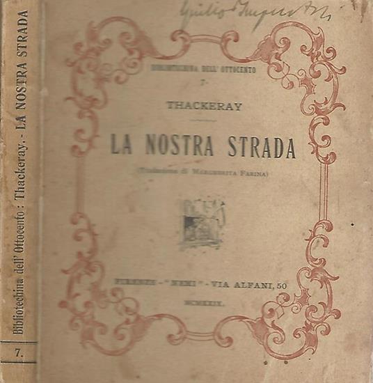 La Nostra Strada - William M. Thackeray - copertina