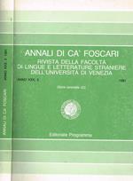 Annali Di Cà Foscari Anno Xxx N.3. Rivista Della Facoltà Di Lingue E Letterature Straniere Dell'Università Di Venezia. Serie Orientale 22