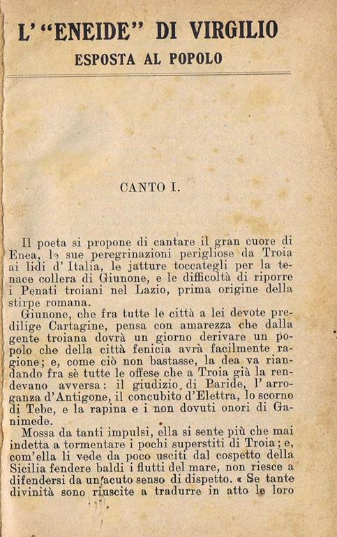 L' Eneide Di Virgilio. Esposta al Popolo - Publio Virgilio Marone - copertina