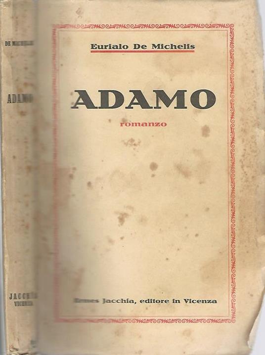 Adamo - Eurialo De Michelis - copertina
