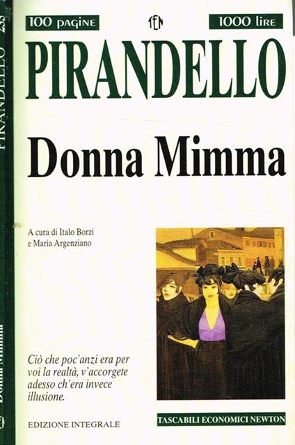 Donna Mimma - Luigi Pirandello - copertina