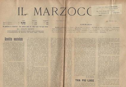 Il Marzocco N. 6 - copertina