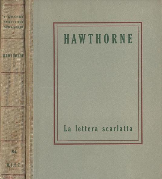 La Lettera Scarlatta - Nathaniel Hawthorne - copertina