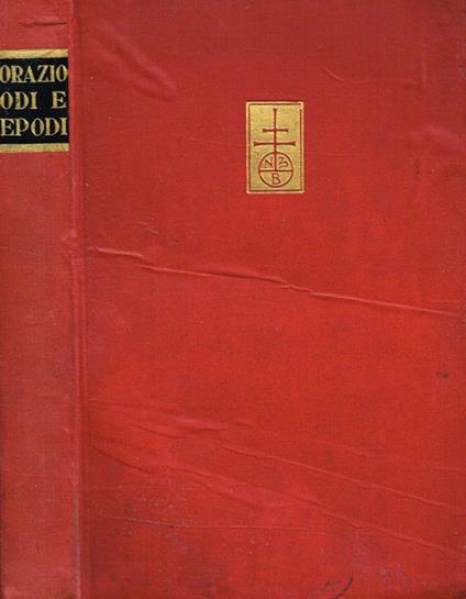 Le Odi. Il Carme Secolare. Gli Epodi - Q. Flacco Orazio - copertina