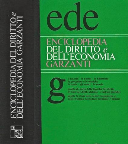 Enciclopedia del Diritto e Dell'Economia Garzanti - copertina