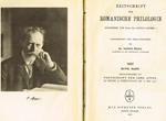 Zeitschrift Fur Romanische Philologie