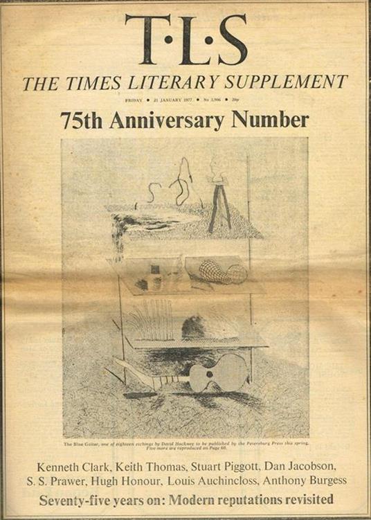 T.L.S. The Times Literary Supplement N.3906. 75Th ANNIVERSARY NUMBER - copertina