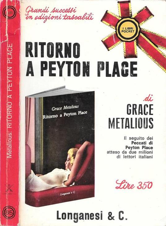 Ritorno A Peyton Place - Grace Metalious - copertina
