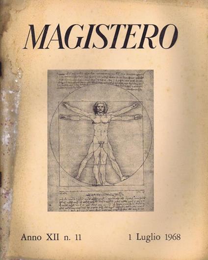 Magistero. Anno XII n. 11 - 1 Luglio 1968 - copertina