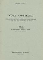 Nota Apuleiana. Un Erroneo Fortunato Emendamento Del Koehler A Met.Iv 31 E La Semantica Di Sudus. Estratto Da Annali Del Liceo Classico G.Garibaldi Di Palermo N.14-15 N.S. 1977-1978