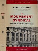 Le mouvement syndacal. Sous la troisième République