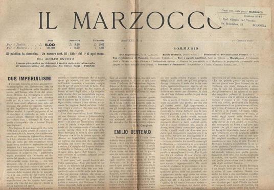 Il Marzocco N. 3 - copertina