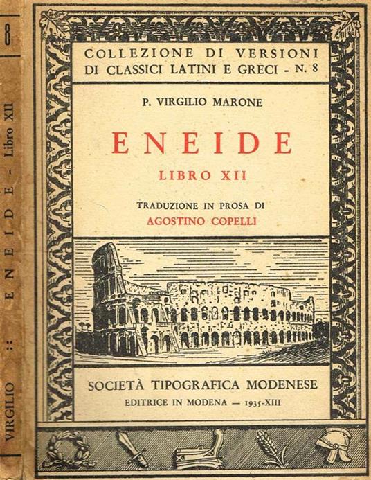Eneide Libro Xii - Publio Virgilio Marone - copertina