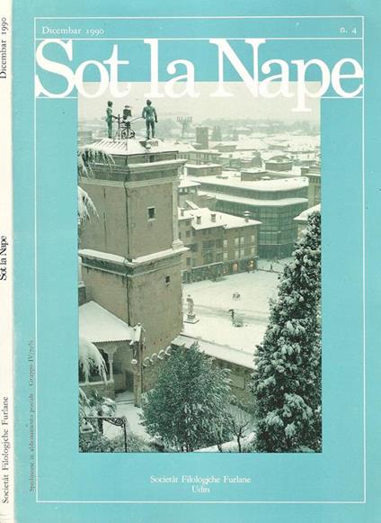 Sot la Nape N. 4. Rivista Filologica Friulana - copertina