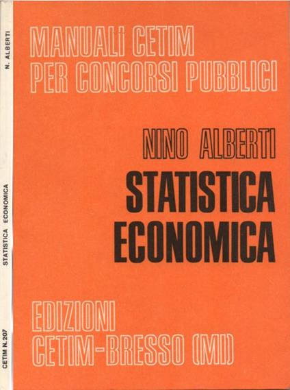 Statistica Economica - Nino Alberti - copertina