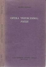 Opera Tredicesima: Poesie
