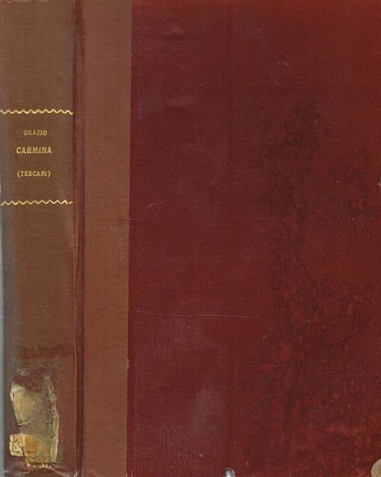 I Carmi - Q. Flacco Orazio - copertina