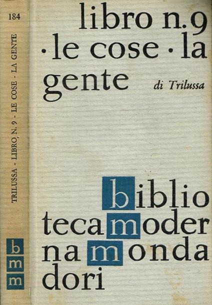 Libro N.9, Le Cose, La Gente - Trilussa - copertina