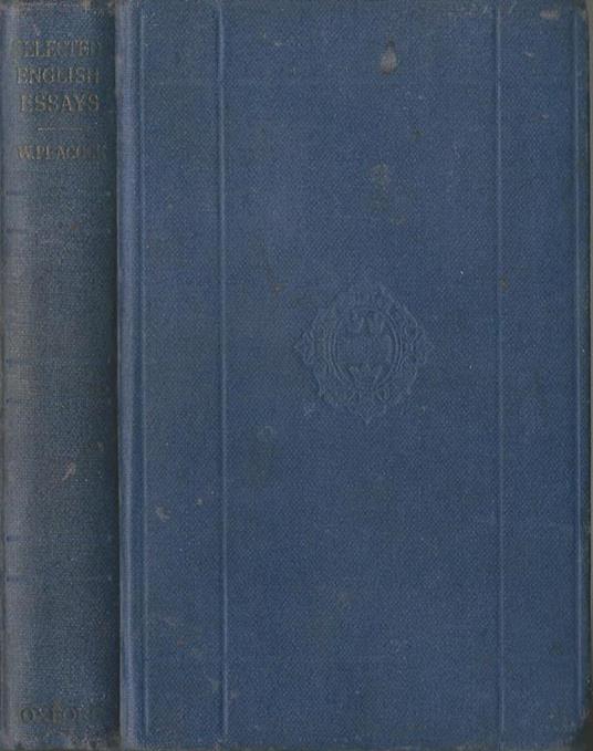 Selected English Essays - copertina