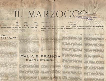 Il Marzocco N. 26 - copertina