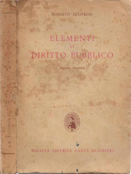 Elementi di Diritto Pubblico - Roberto Lucifredi - copertina