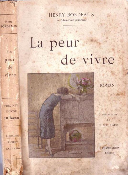 La Peur De Vivre - Henry Bordeaux - copertina