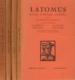 Latomus Tome Xxii. Revue D'Etudes Latines